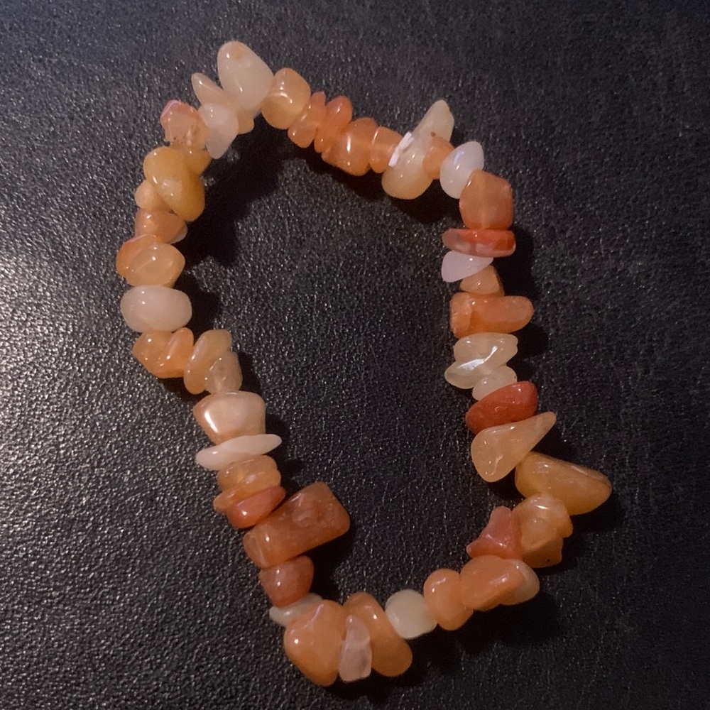 Orange Gemstone Bracelet unisex